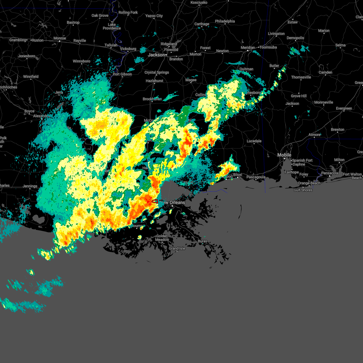 Interactive Hail Maps Hail Map for Norco, LA
