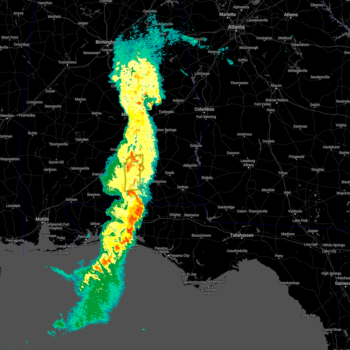Interactive Hail Maps Hail Map for Glenwood, AL