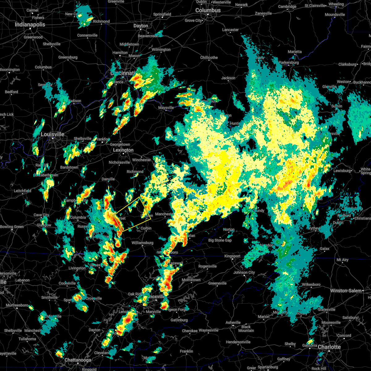 Interactive Hail Maps Hail Map for East Bernstadt, KY