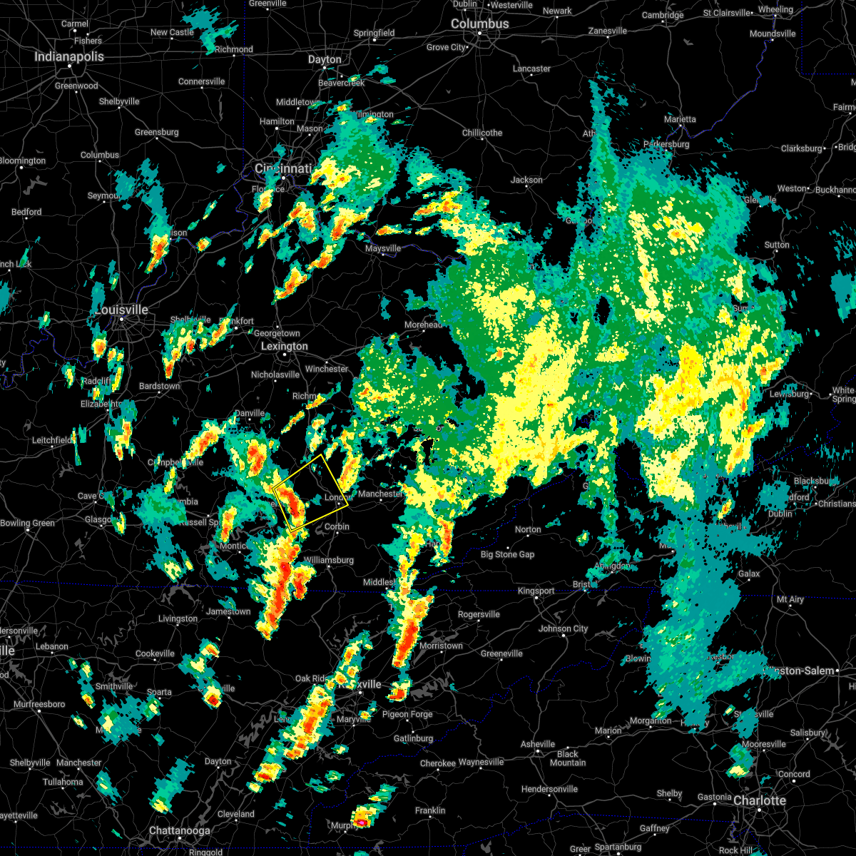 Interactive Hail Maps Hail Map for East Bernstadt, KY