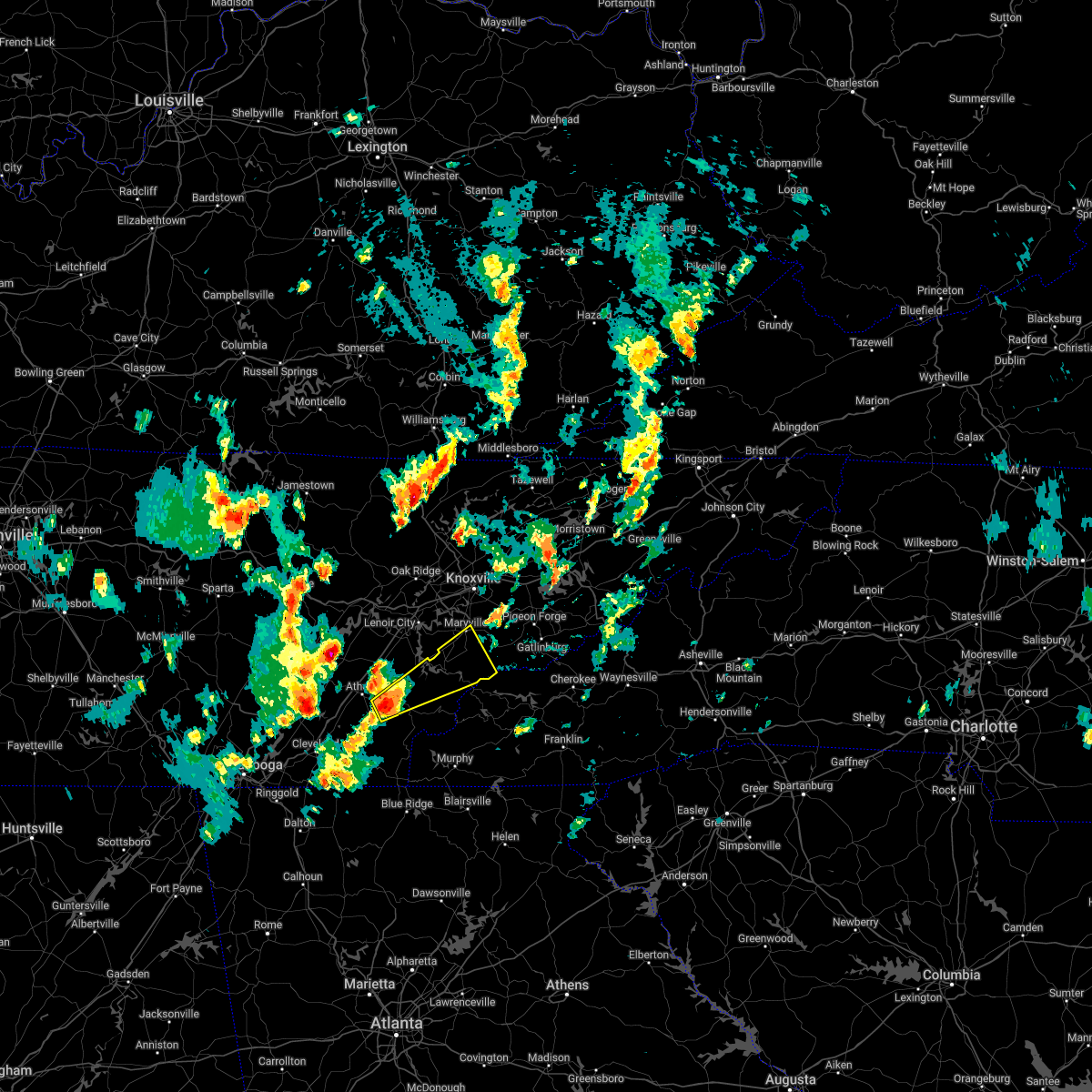 Interactive Hail Maps Hail Map for Greenback, TN
