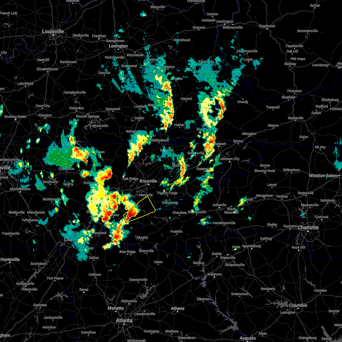 Interactive Hail Maps Hail Map for Greenback, TN