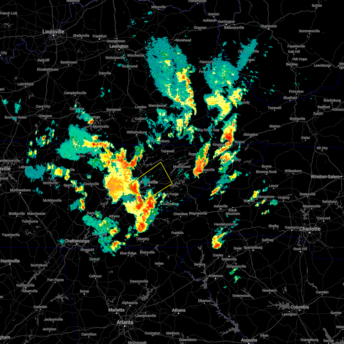 Interactive Hail Maps Hail Map for Knoxville, TN