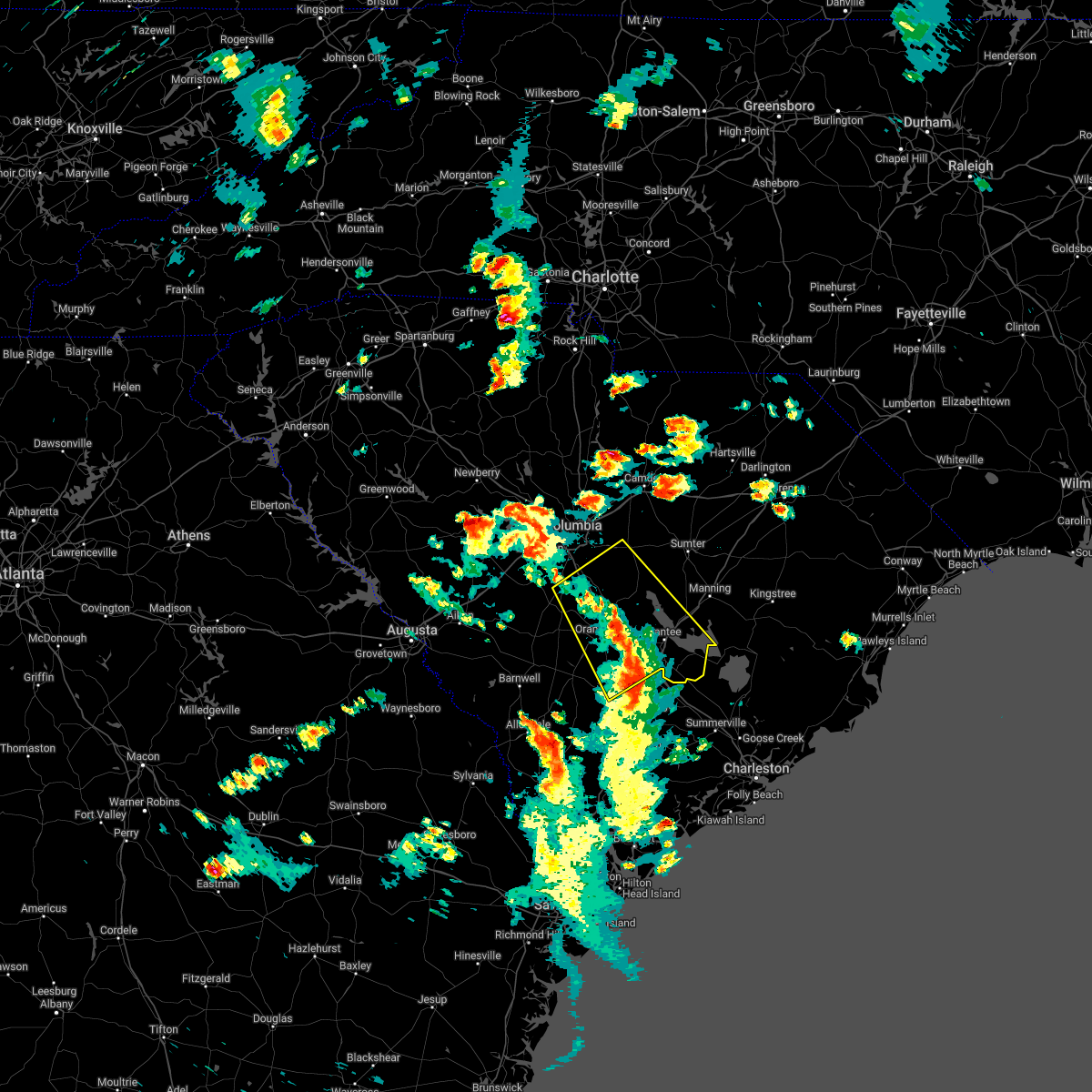 Interactive Hail Maps Hail Map for Holly Hill, SC