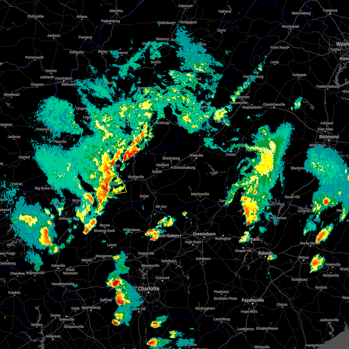 Interactive Hail Maps Hail Map for Atkins, VA