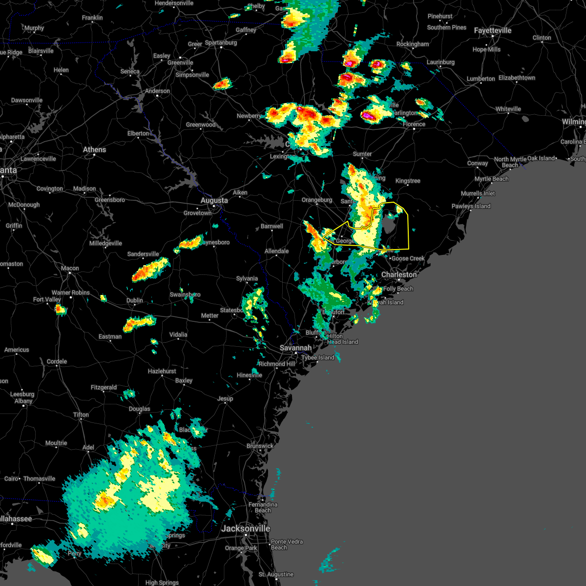 Interactive Hail Maps Hail Map for Ridgeville, SC