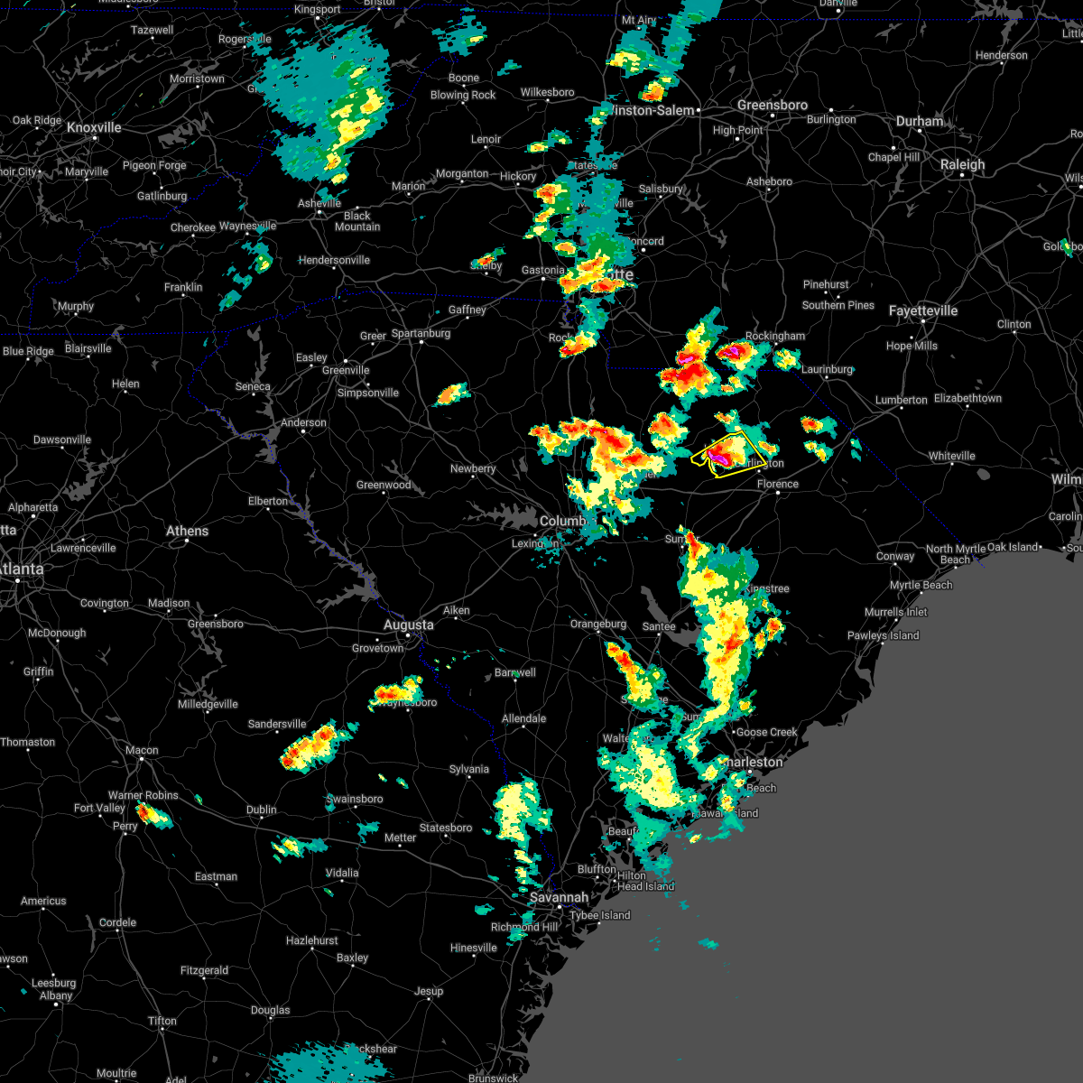 Interactive Hail Maps Hail Map for North Hartsville, SC