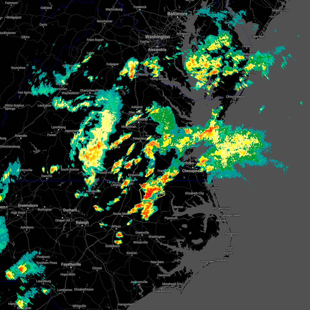Interactive Hail Maps Hail Map for Aulander, NC
