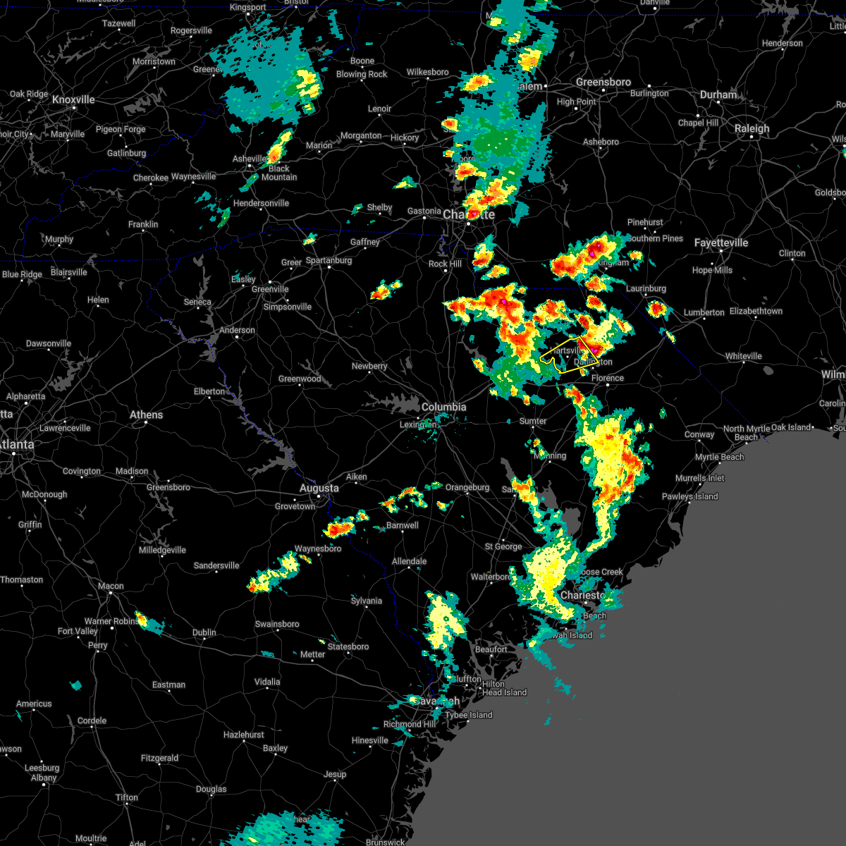 Interactive Hail Maps Hail Map for North Hartsville, SC