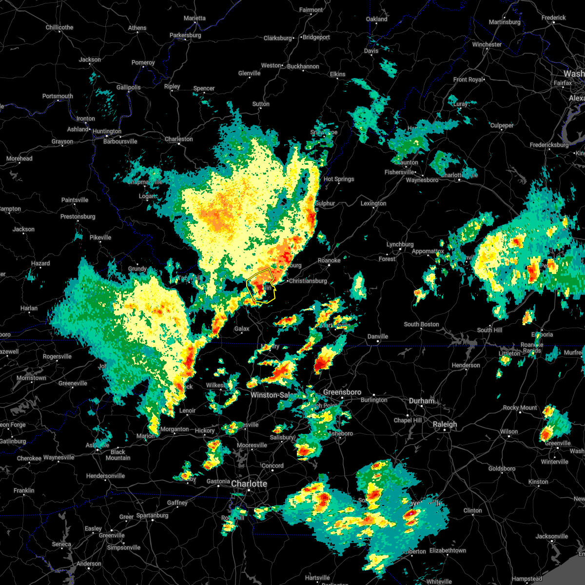 Interactive Hail Maps Hail Map for Pulaski, VA