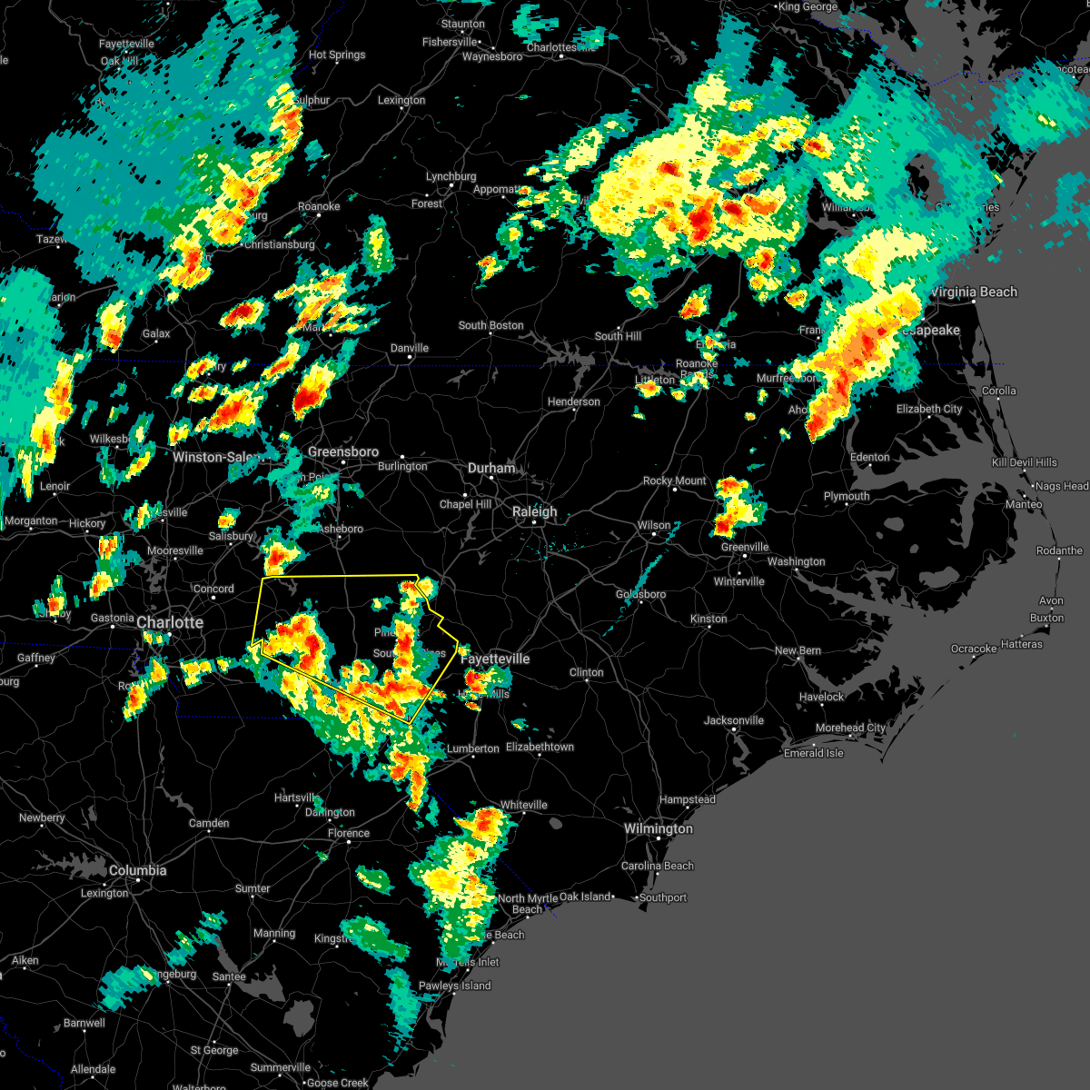 Interactive Hail Maps Hail Map for Pinehurst, NC