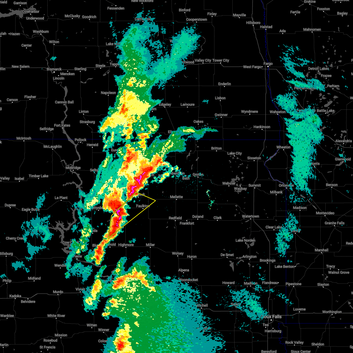 Interactive Hail Maps Hail Map for Faulkton, SD