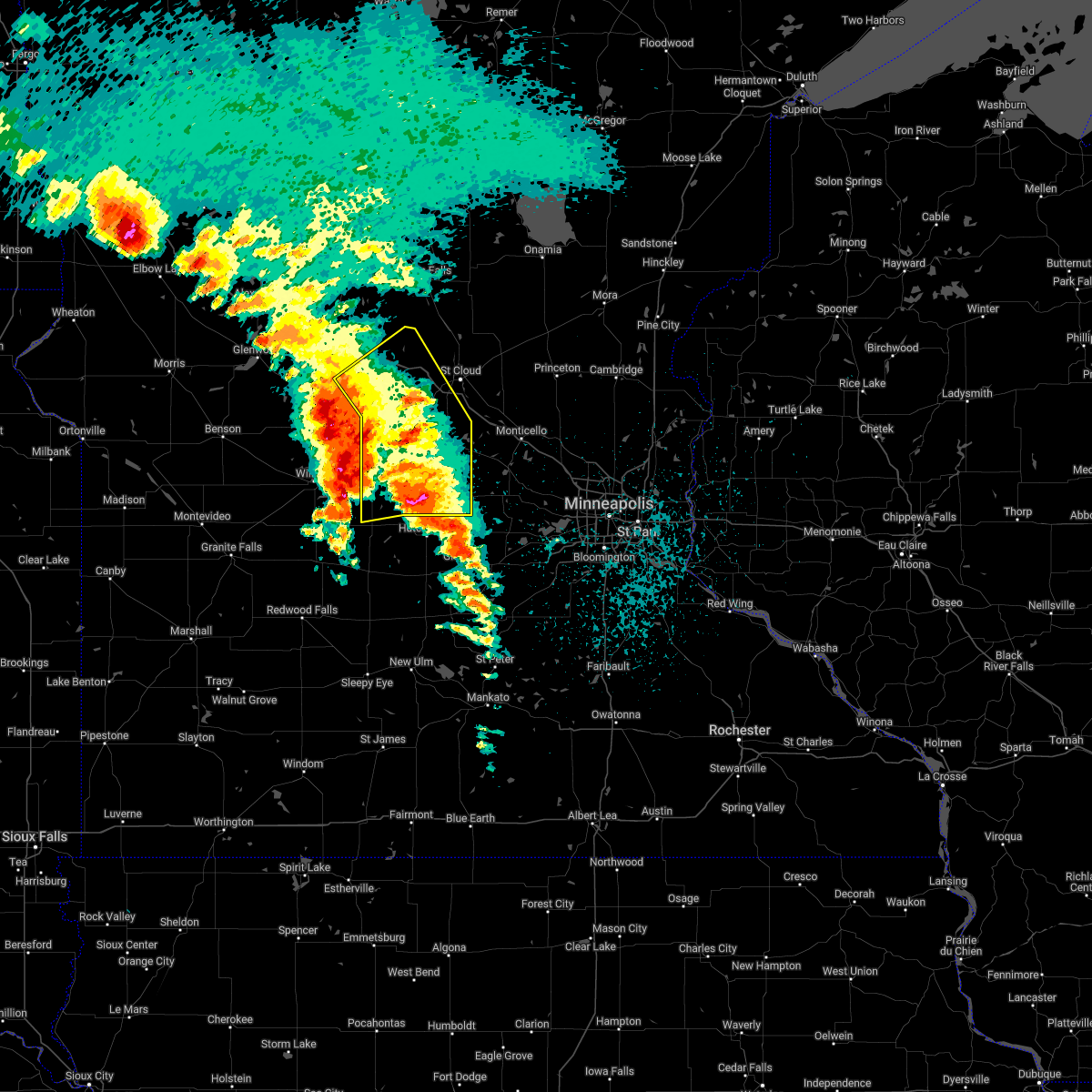 Interactive Hail Maps Hail Map for Paynesville, MN