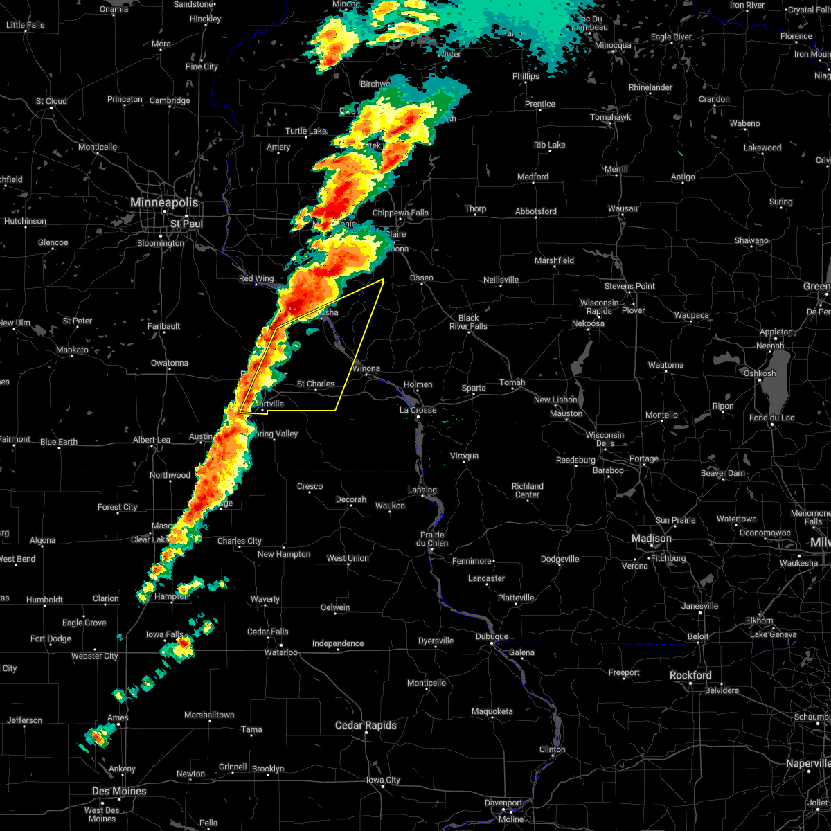 Interactive Hail Maps Hail Map for Rochester, MN