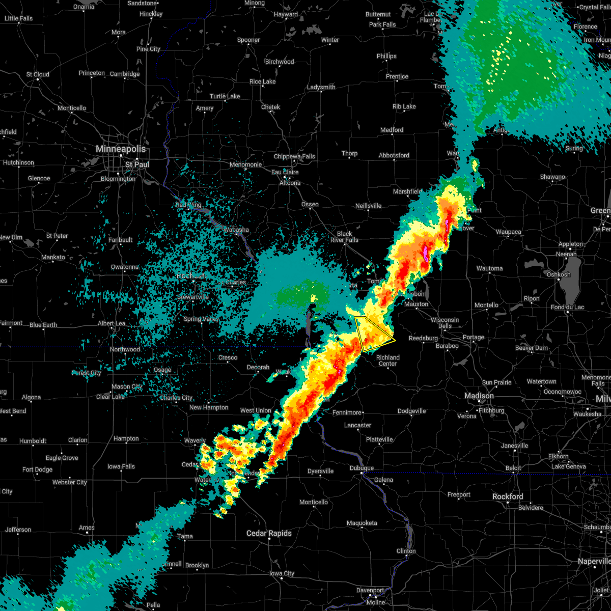 Interactive Hail Maps Hail Map for La Farge, WI