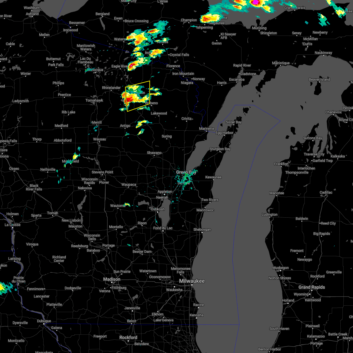 Interactive Hail Maps Hail Map for Crandon, WI