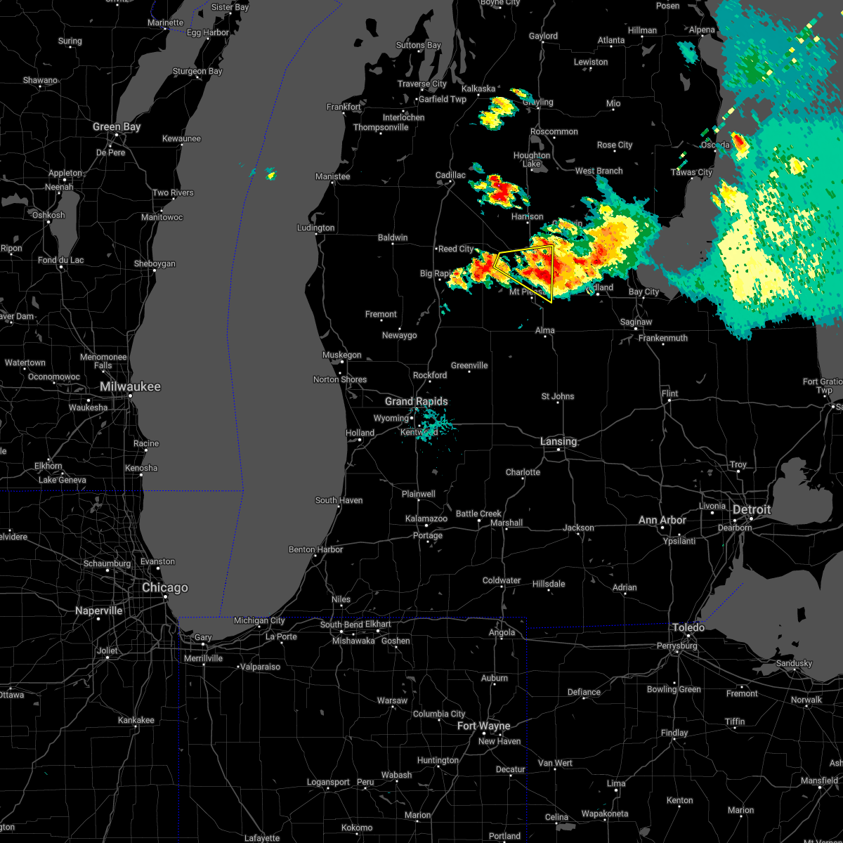 Interactive Hail Maps Hail Map for Farwell, MI