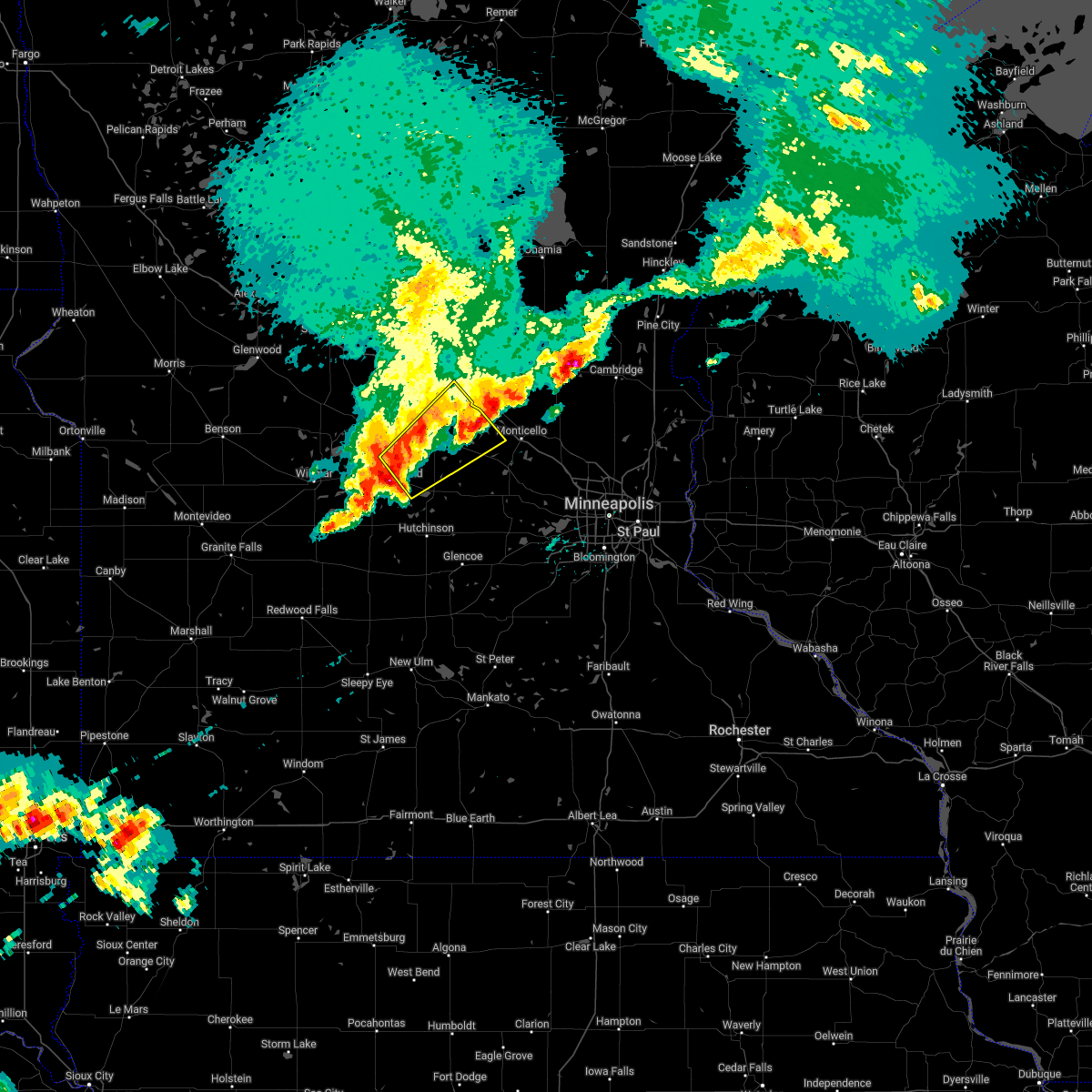 Interactive Hail Maps Hail Map for Darwin, MN