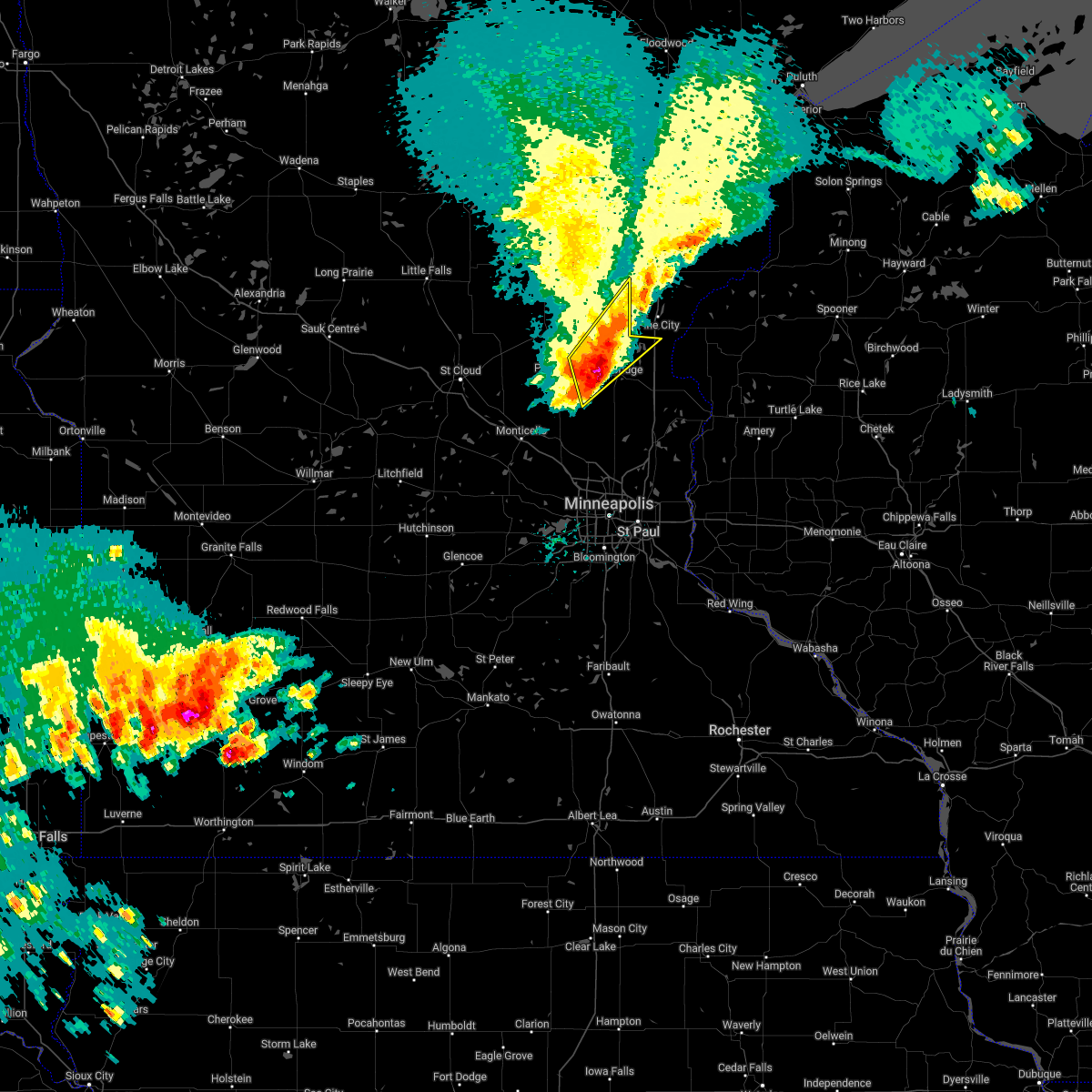 Interactive Hail Maps Hail Map for Cambridge, MN