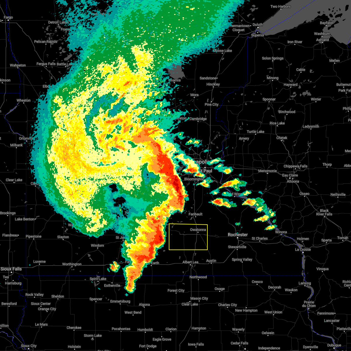 Interactive Hail Maps Hail Map for Owatonna, MN