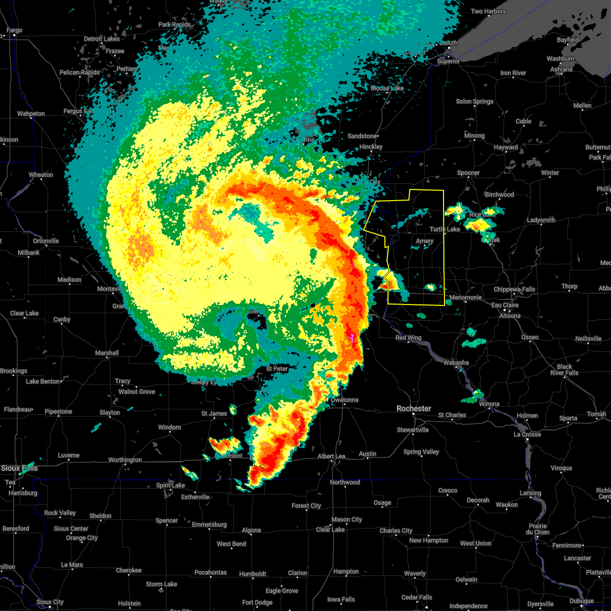 Interactive Hail Maps Hail Map for Somerset, WI