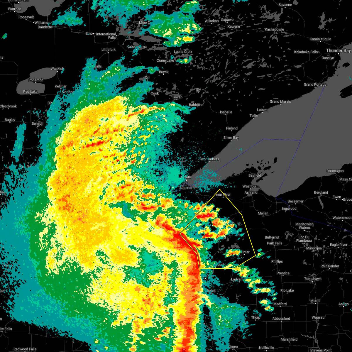 Interactive Hail Maps Hail Map for Iron River, WI