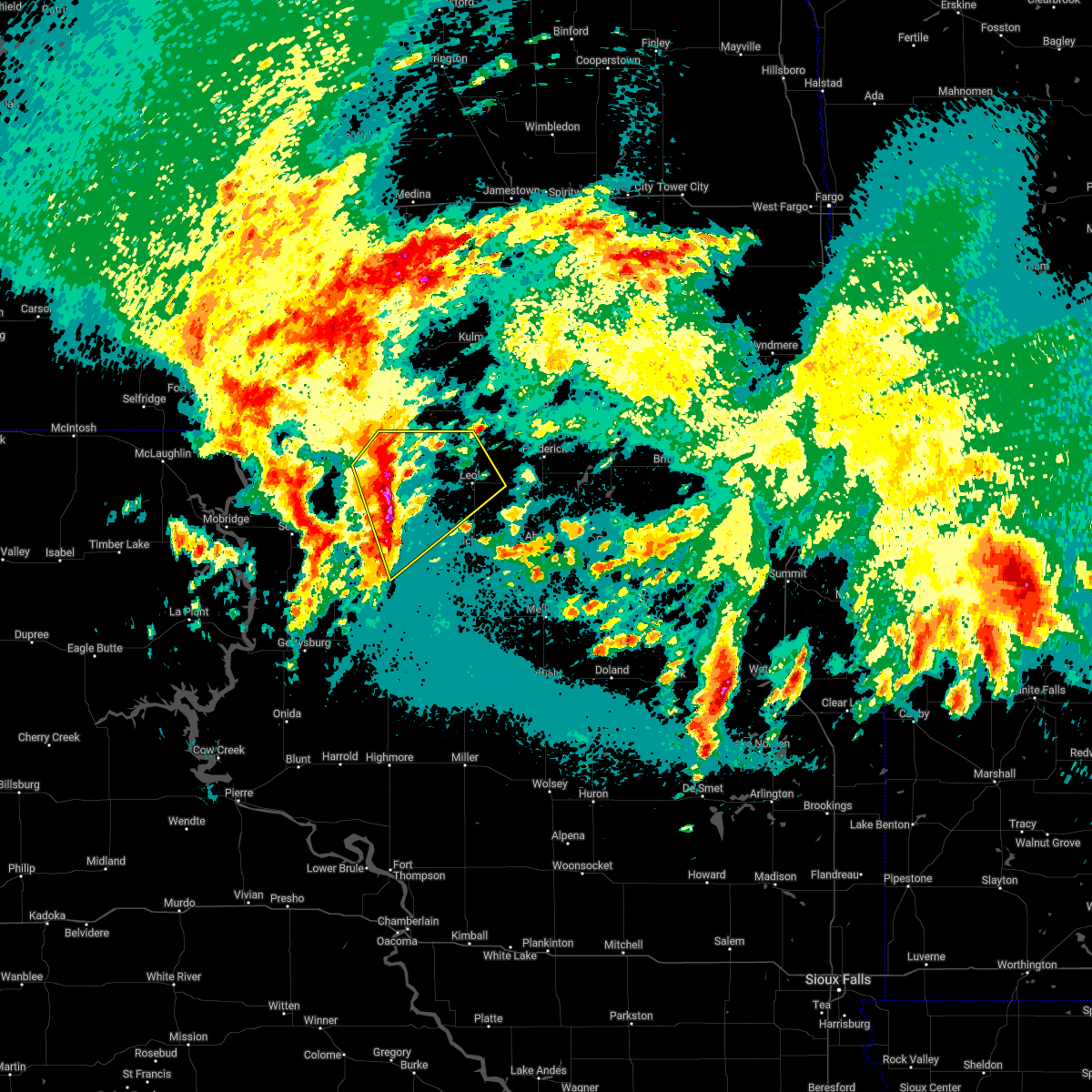 Interactive Hail Maps Hail Map for Leola, SD