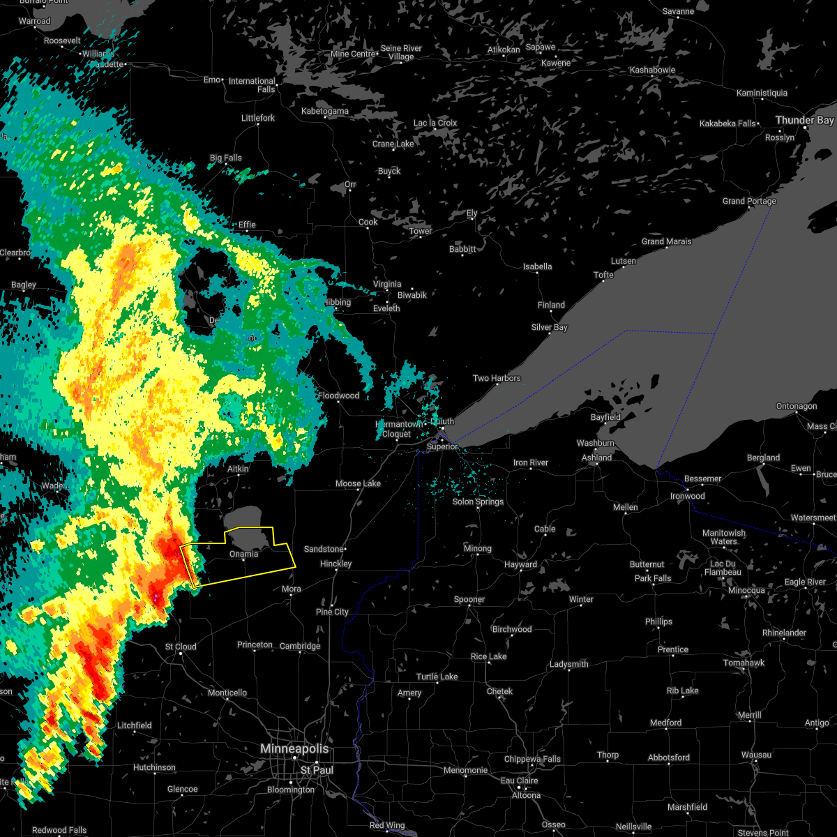 Interactive Hail Maps Hail Map for Onamia, MN