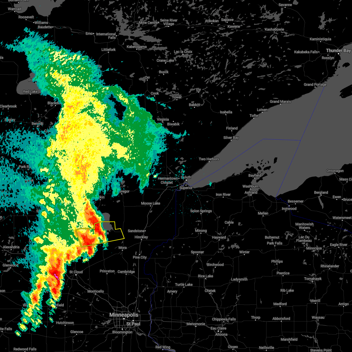 Interactive Hail Maps Hail Map for Hillman, MN