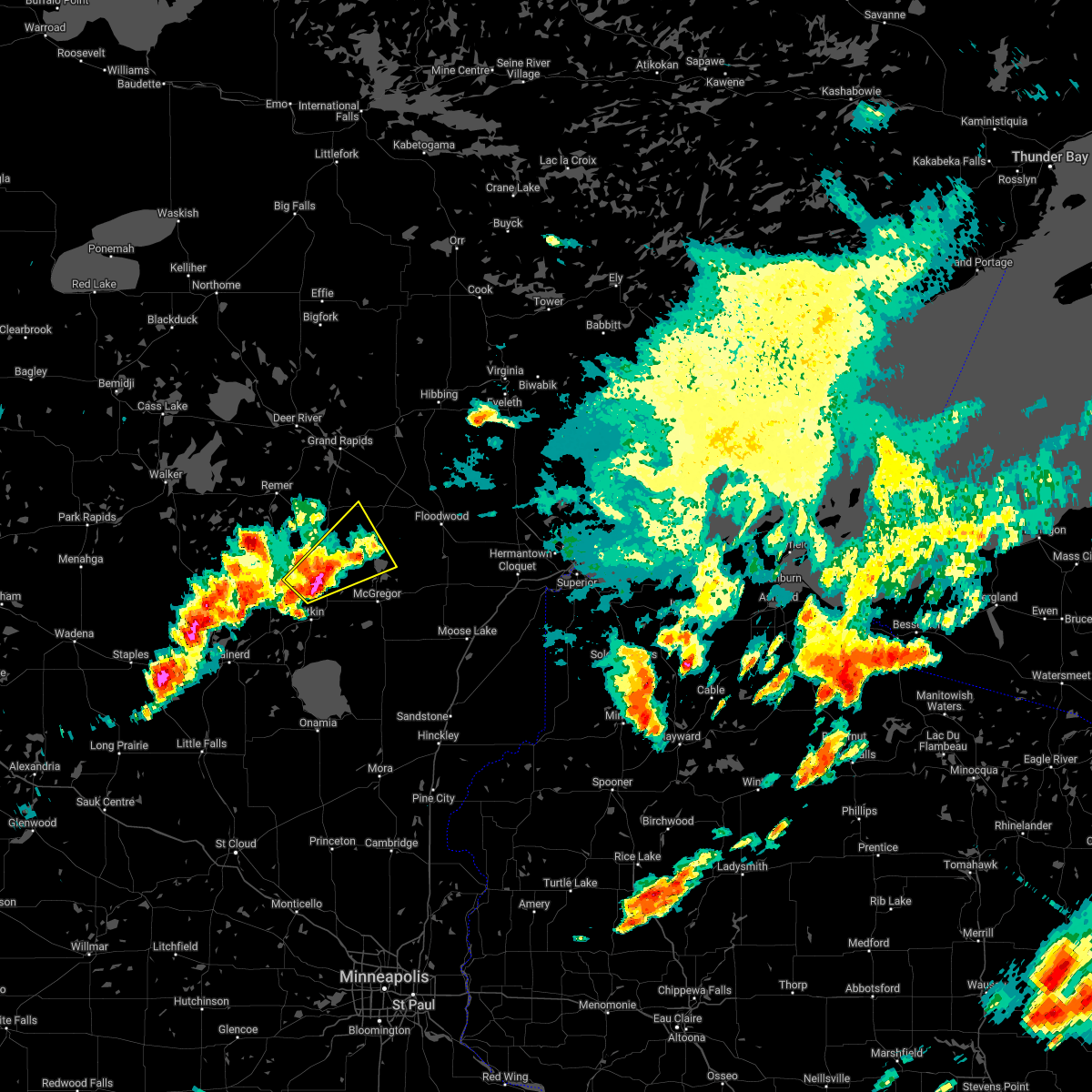 Interactive Hail Maps Hail Map for Palisade, MN