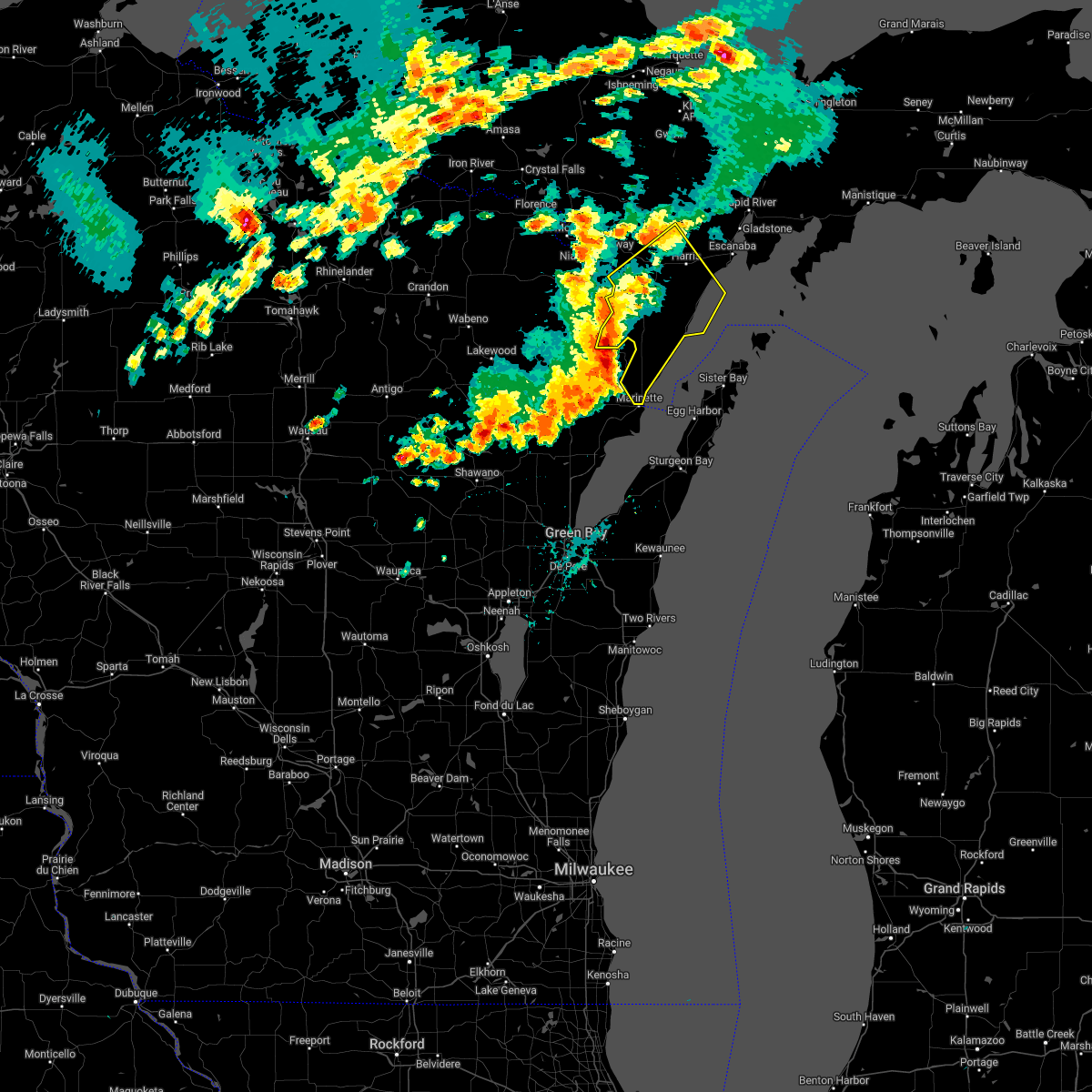 Interactive Hail Maps Hail Map for Carney, MI