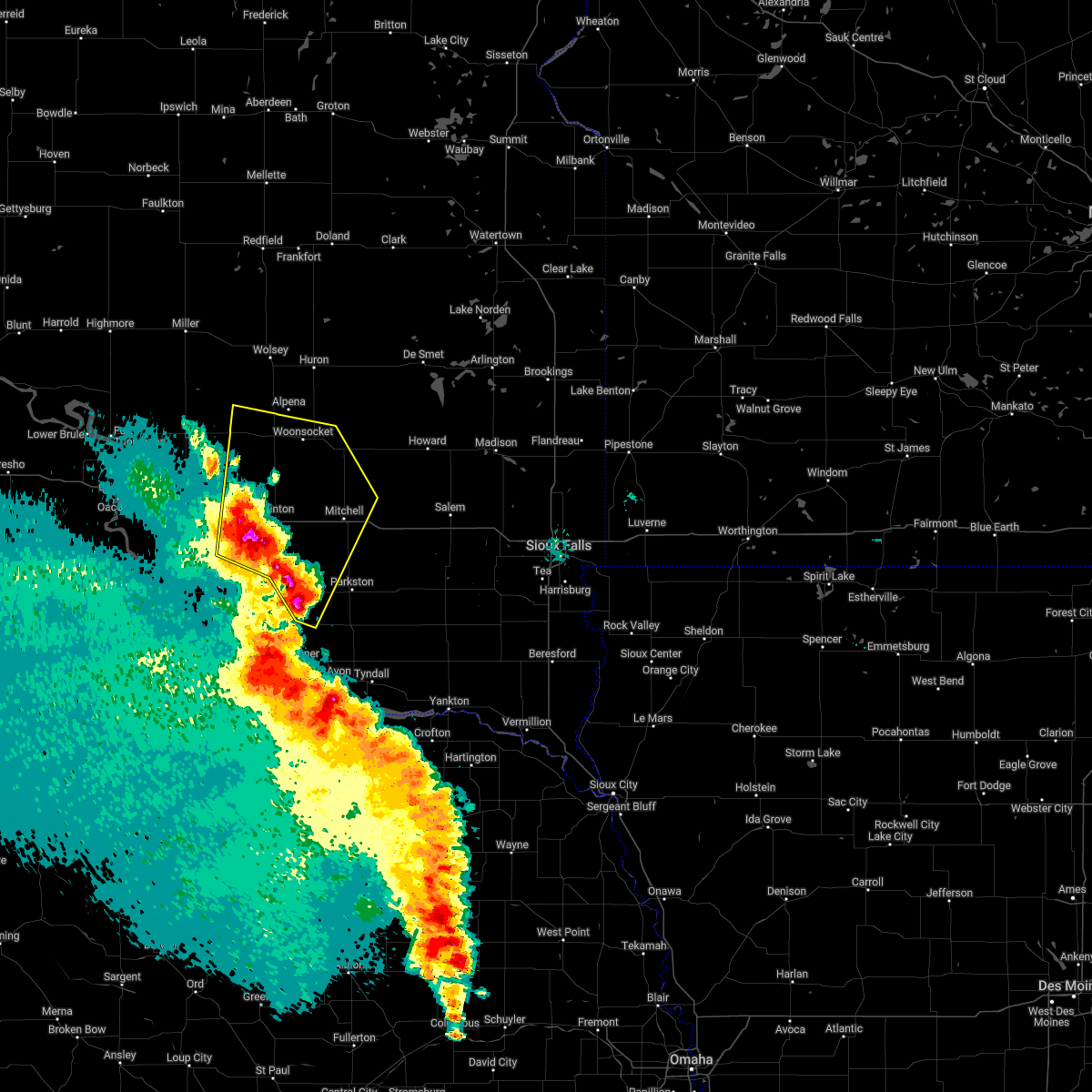 Interactive Hail Maps Hail Map for Plankinton, SD
