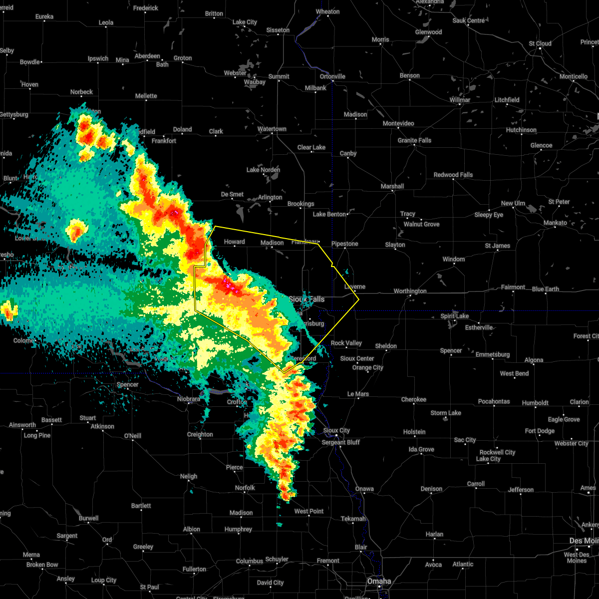 Hail Map for Sioux Falls, SD Interactive Hail Maps