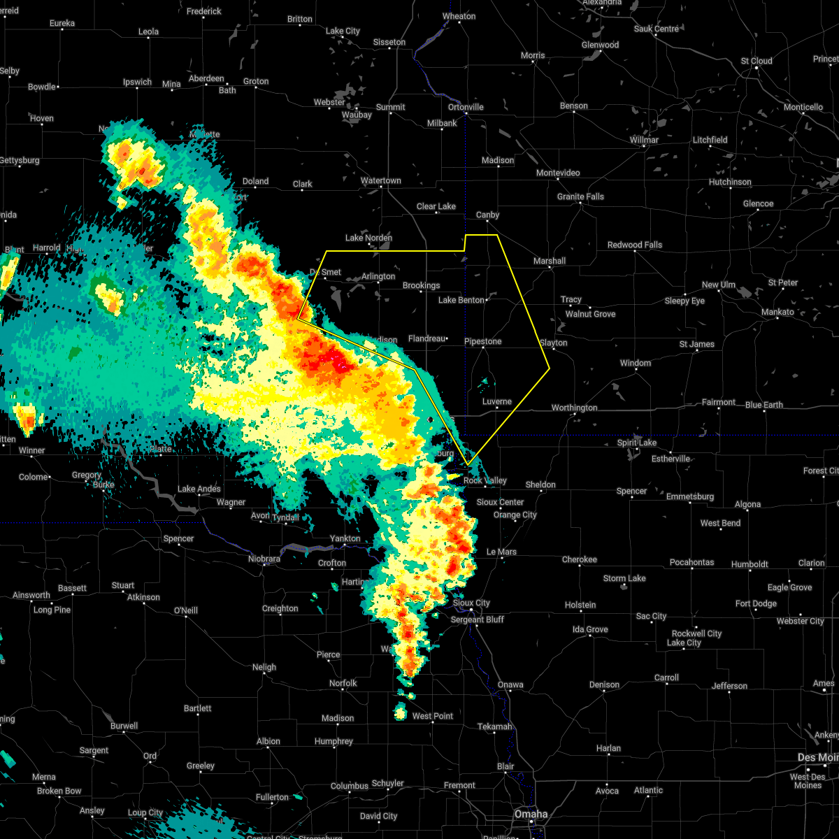 Interactive Hail Maps Hail Map for Erwin, SD