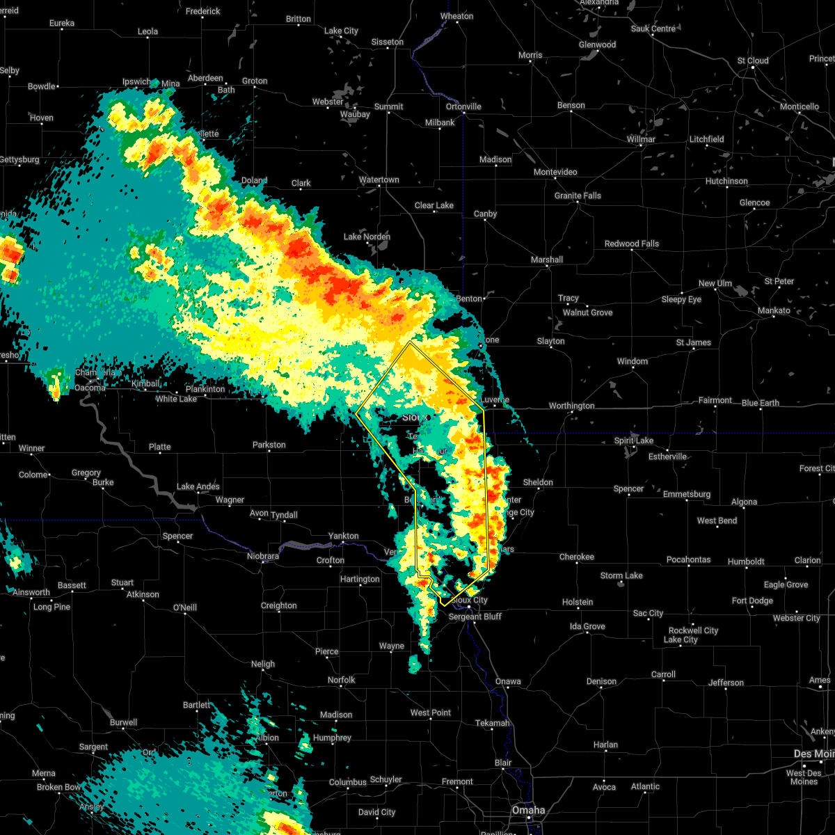 Interactive Hail Maps Hail Map for Baltic, SD