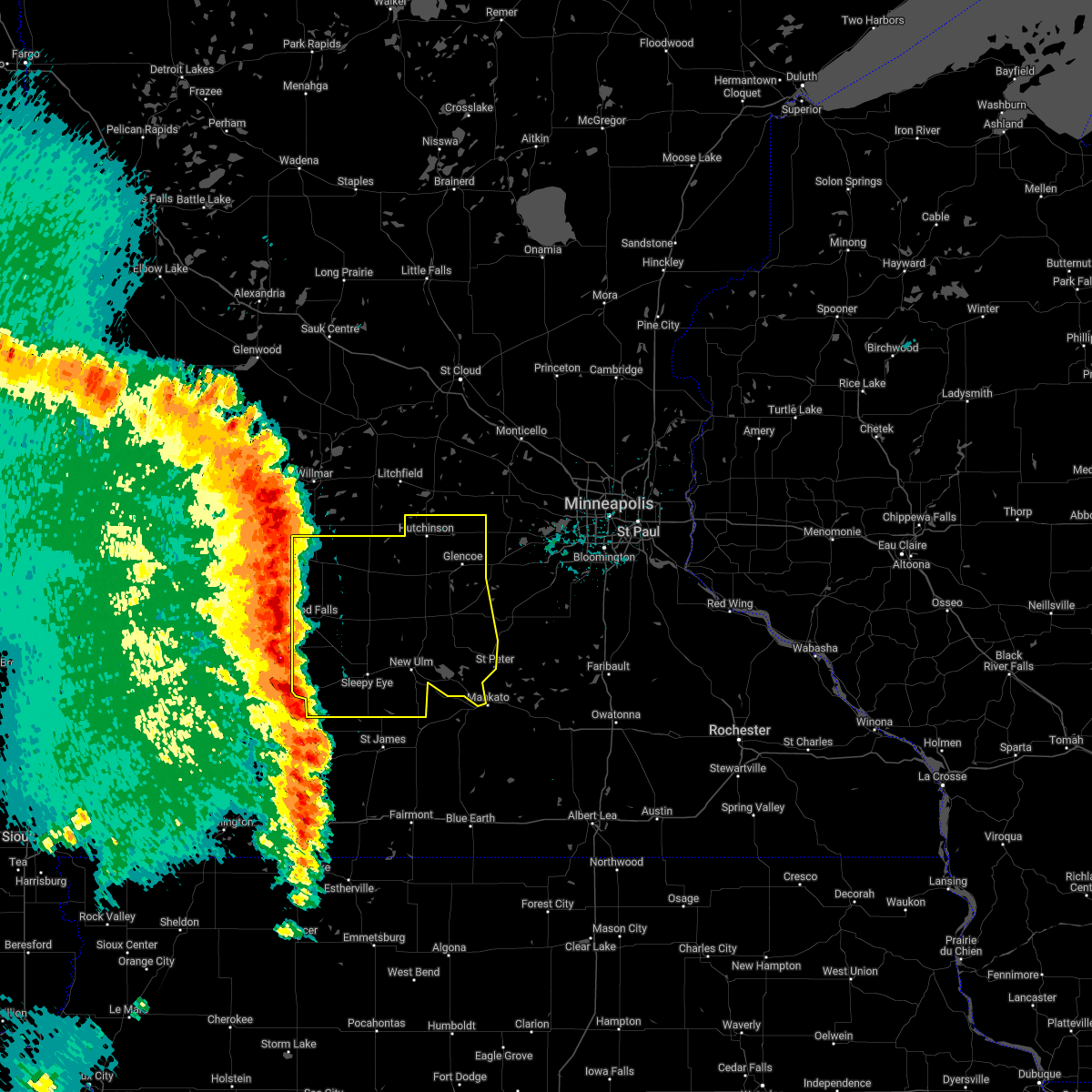 Interactive Hail Maps Hail Map for St. Peter, MN
