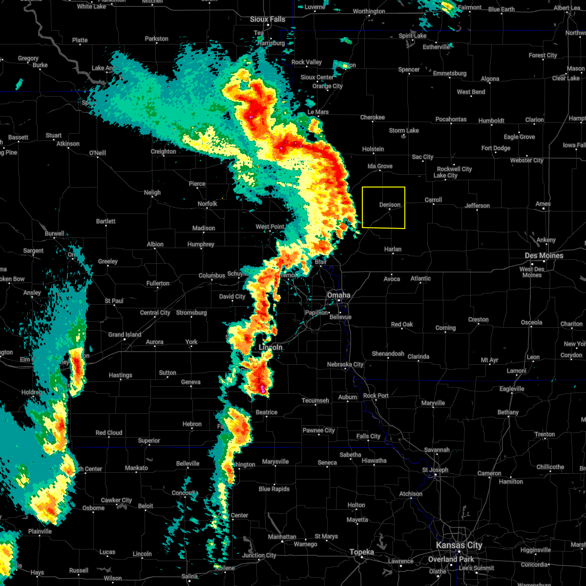 Interactive Hail Maps Hail Map for Dow City, IA