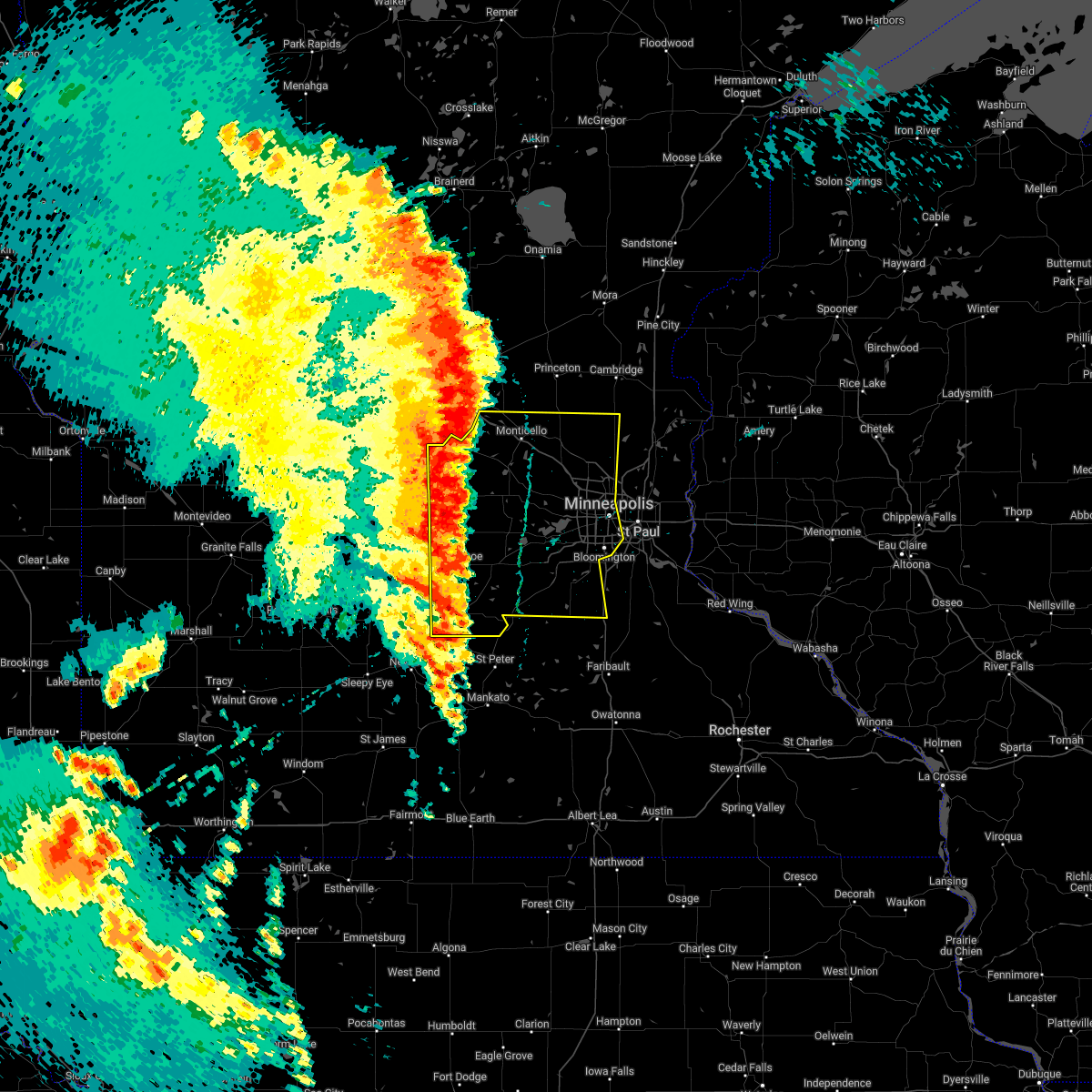 Interactive Hail Maps Hail Map for Annandale, MN