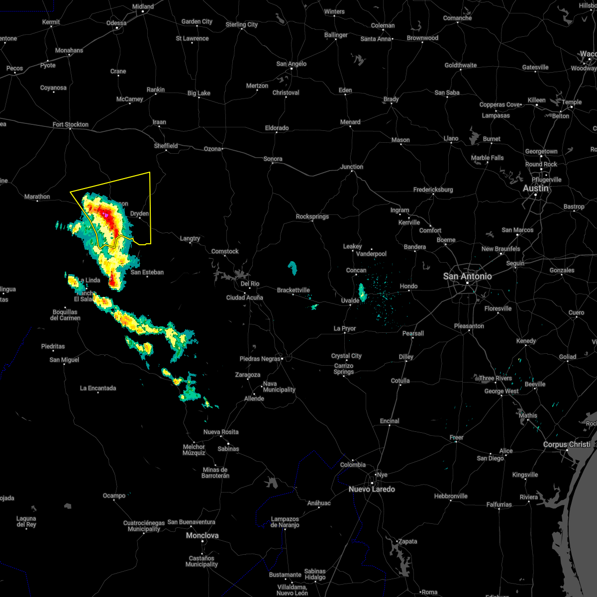 Interactive Hail Maps Hail Map for Sanderson, TX