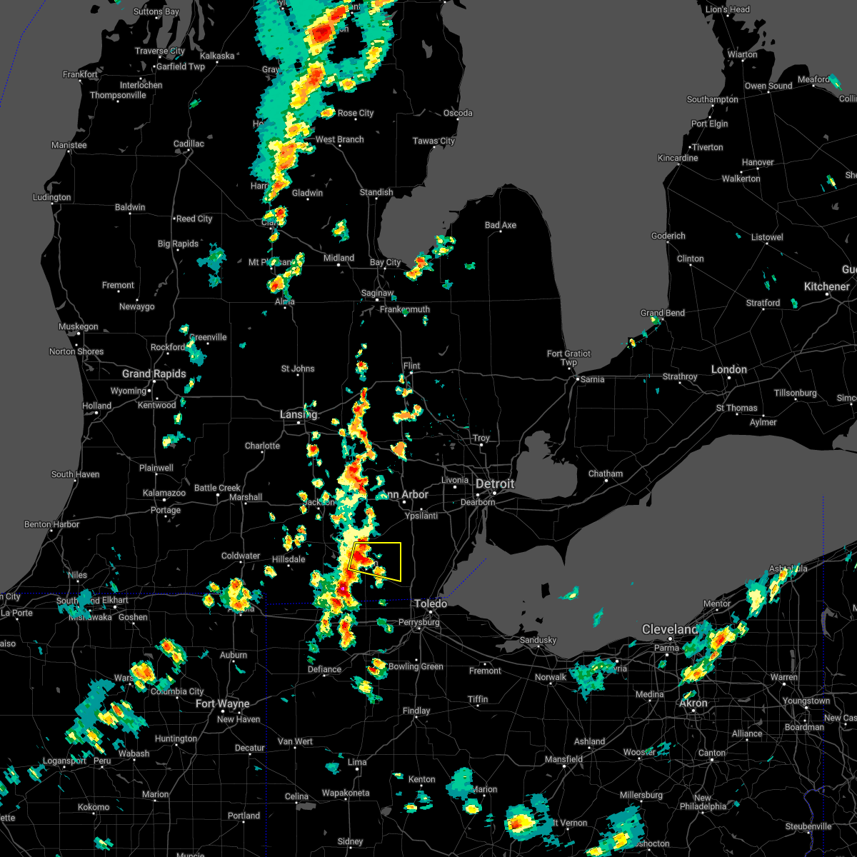 Interactive Hail Maps Hail Map for Deerfield, MI