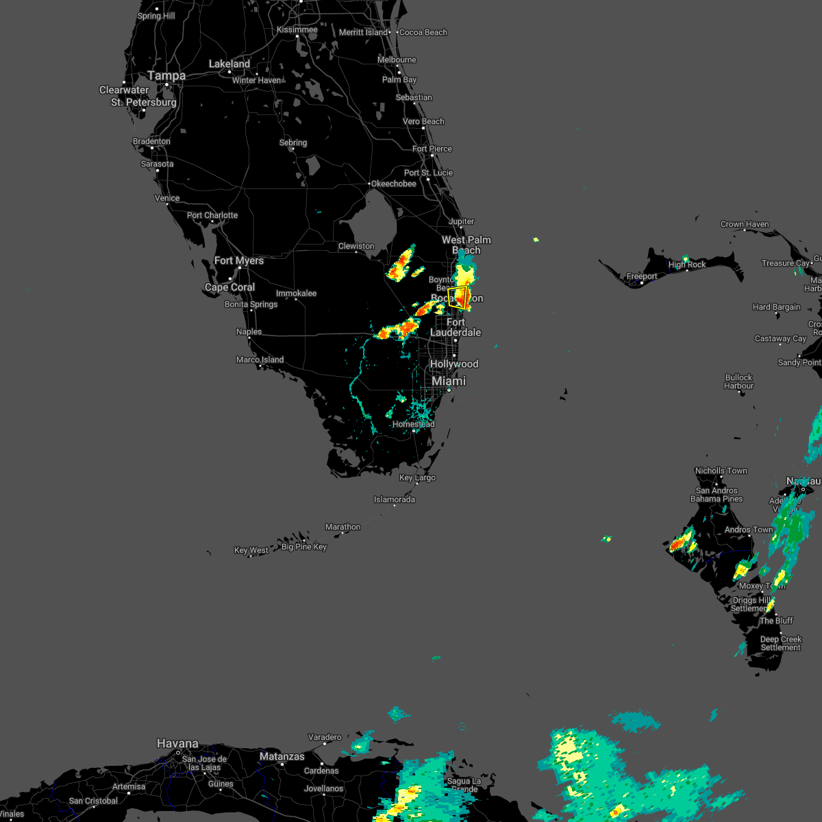 Interactive Hail Maps Hail Map for Boynton Beach, FL