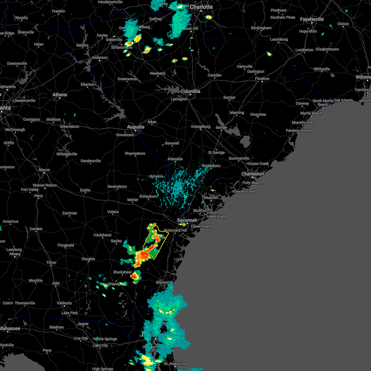 Interactive Hail Maps Hail Map for Ludowici, GA