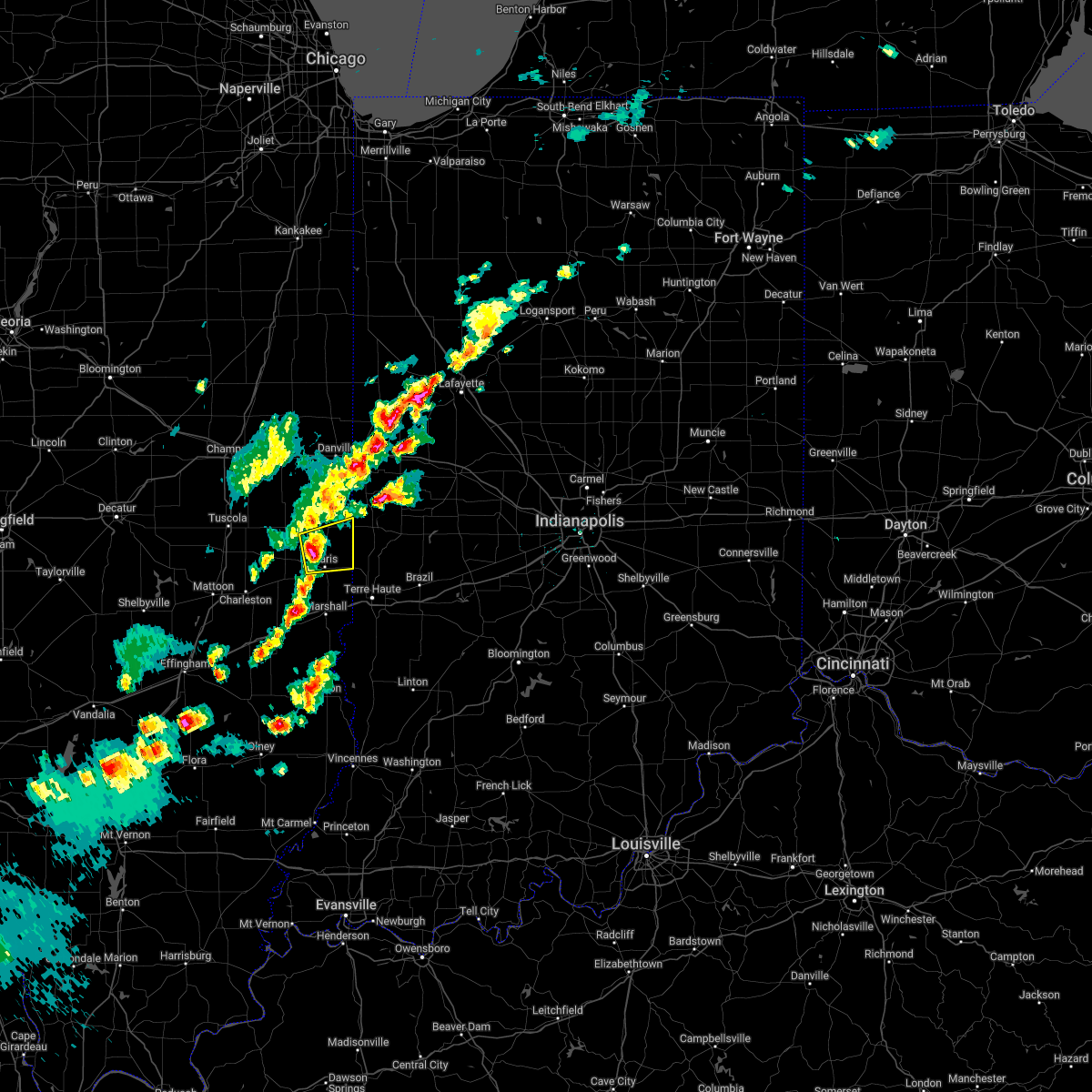 Interactive Hail Maps Hail Map for Chrisman, IL