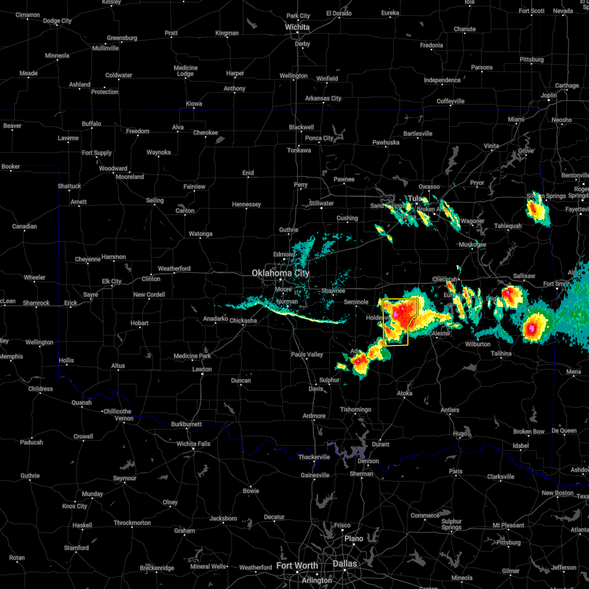 Interactive Hail Maps Hail Map for Dustin, OK