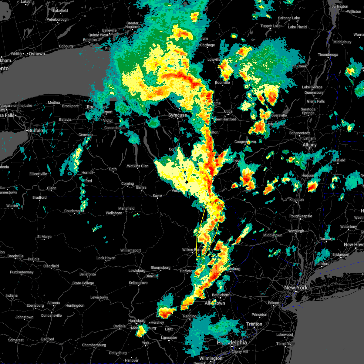 Interactive Hail Maps Hail Map for Duryea, PA