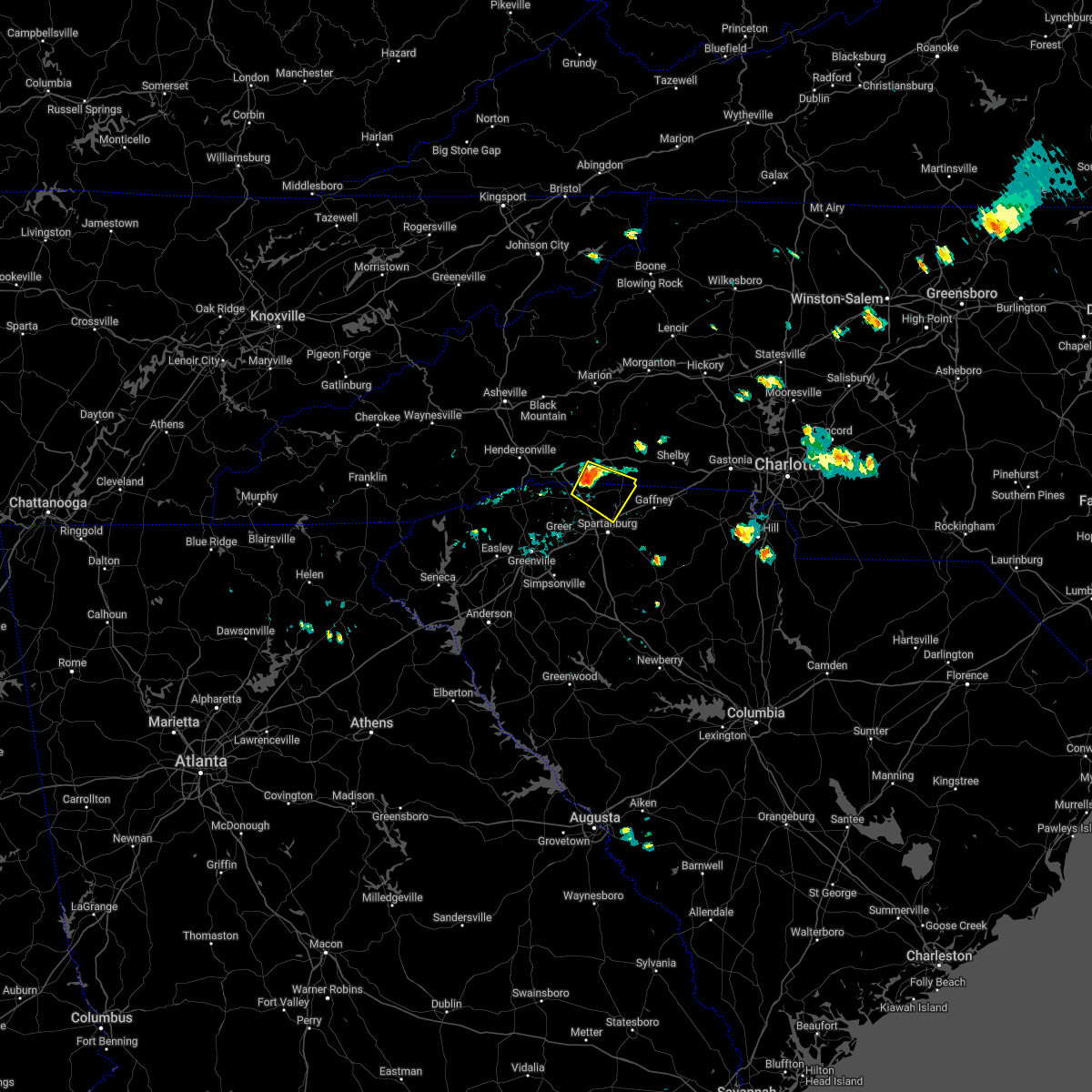 Interactive Hail Maps Hail Map for Boiling Springs, SC