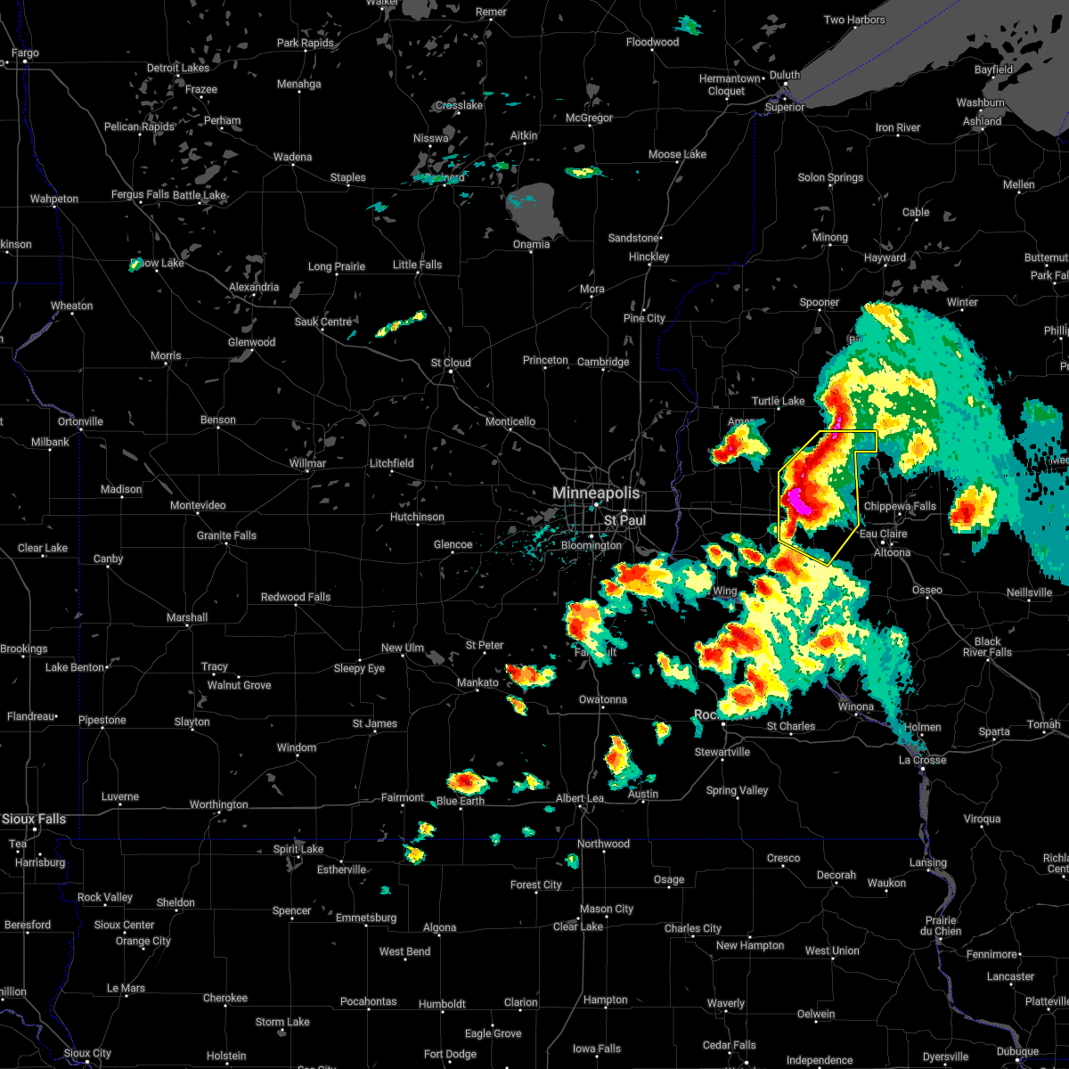 Interactive Hail Maps Hail Map for Ridgeland, WI