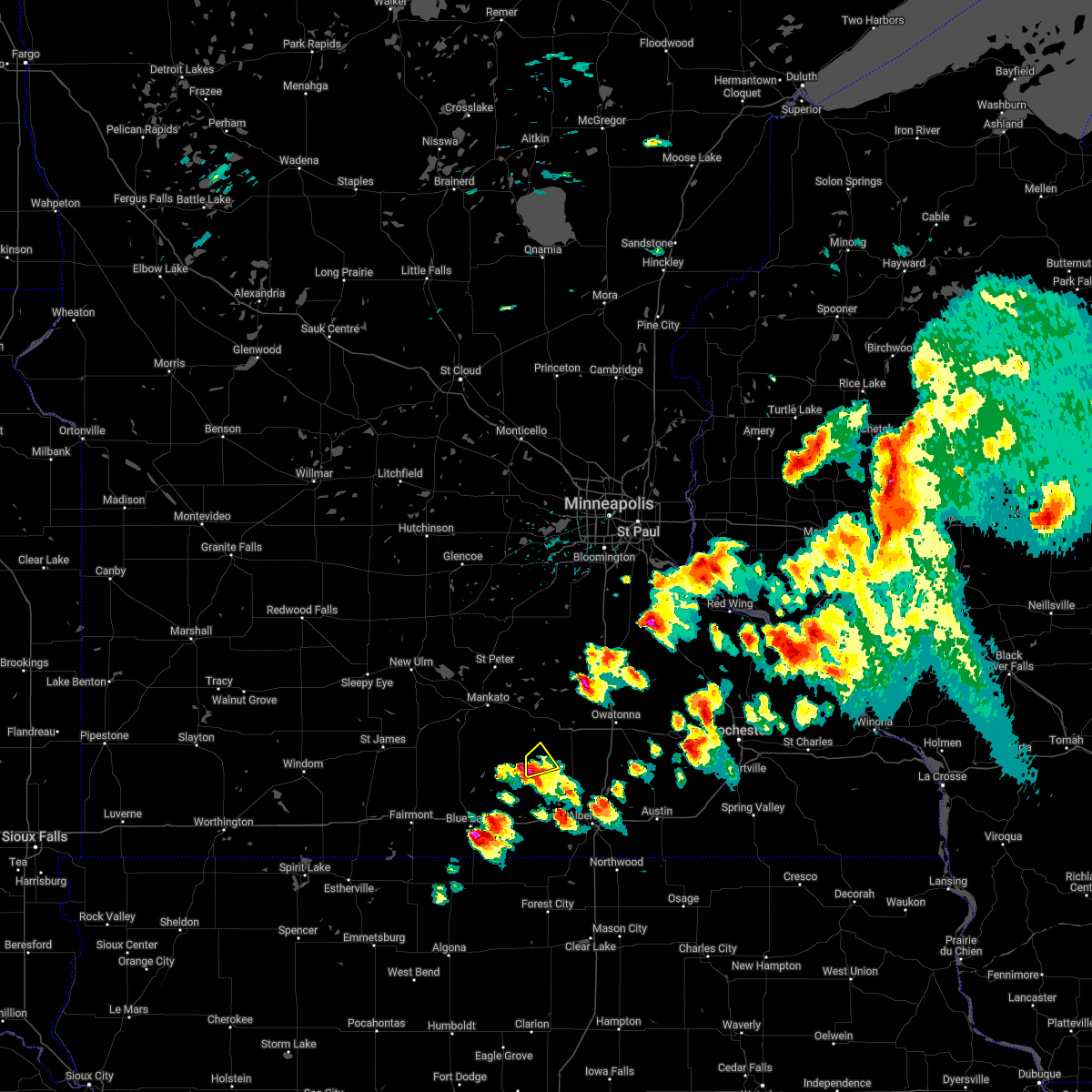 Interactive Hail Maps Hail Map for Waldorf, MN
