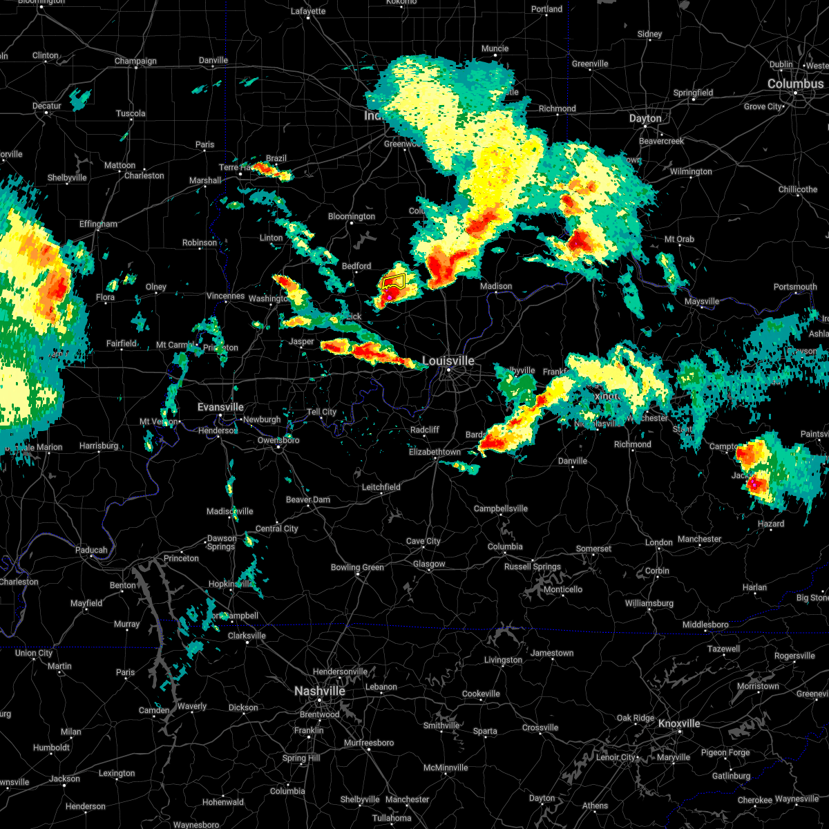 Interactive Hail Maps Hail Map for Medora, IN
