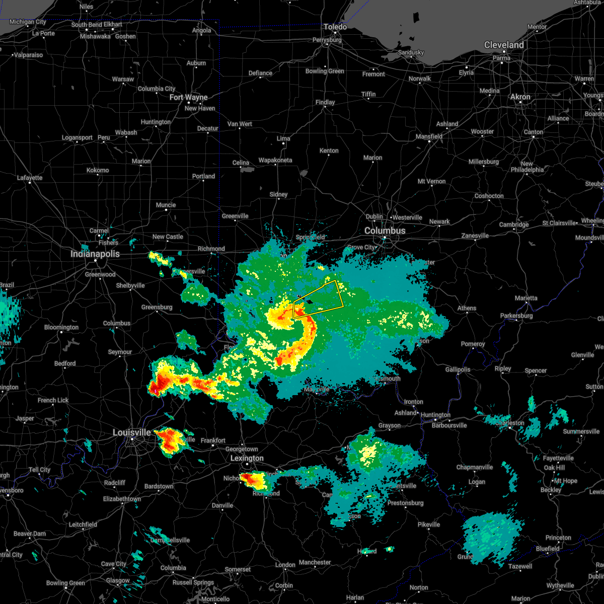 Interactive Hail Maps Hail Map for Sabina, OH